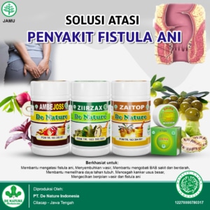 PAKET OBAT FISTULA ANI 2 obat fistula ani denature