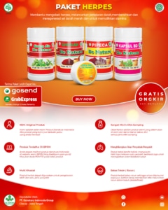 PAKET OBAT HERPES GENITAL / ZOSTER 1 paket obat herpes denature