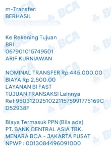 BCA 2 Transaksi Pembayaran