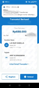BRI 1 Transaksi Pembayaran