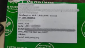 TRANSAKSI 17 Bukti Paket Sampai