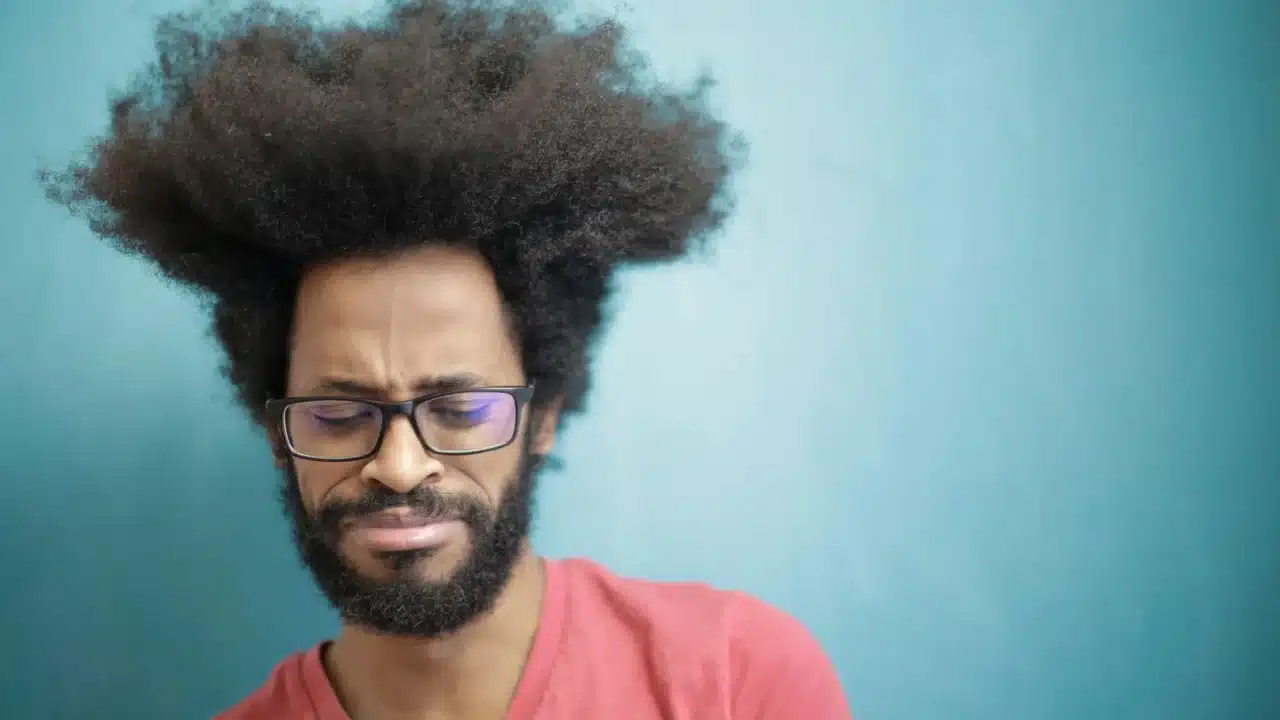Confused Man Drooping Face