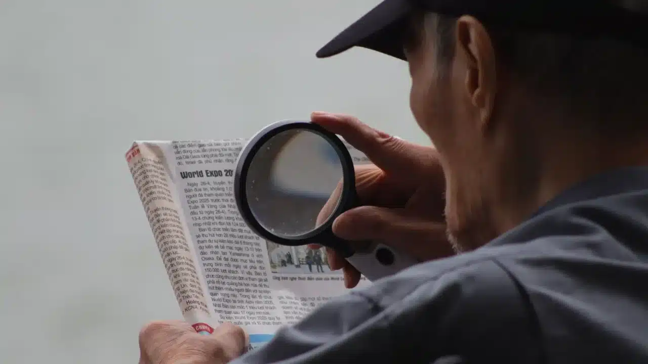Elderly Eyes Old Man Reading