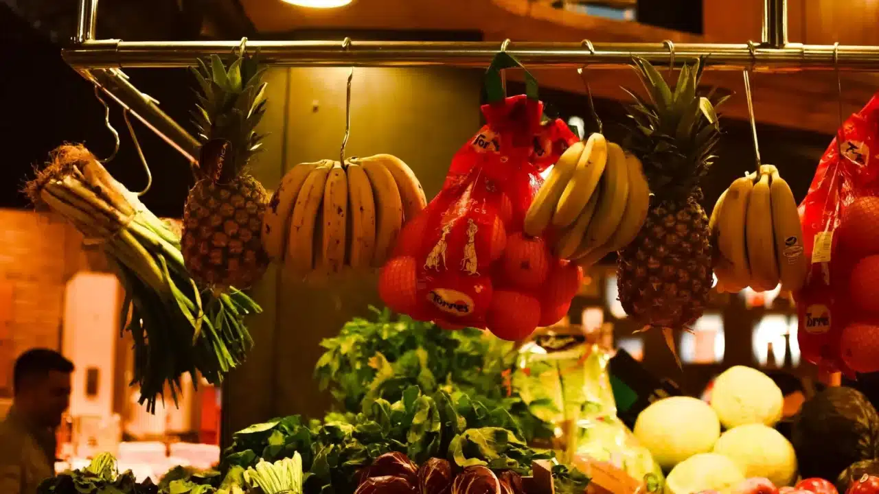 Fresh Fruits Colorful Vegetables