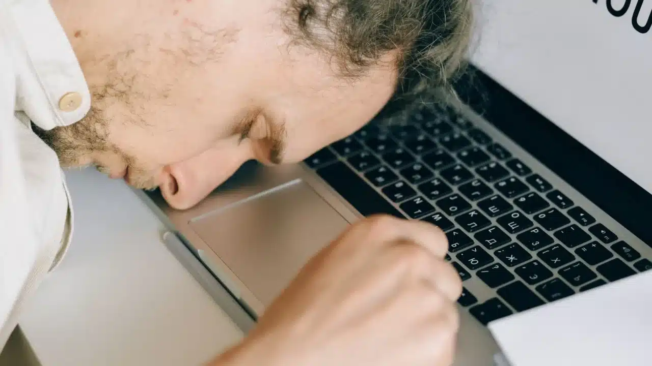 Frustrated Person Sleep Disorder