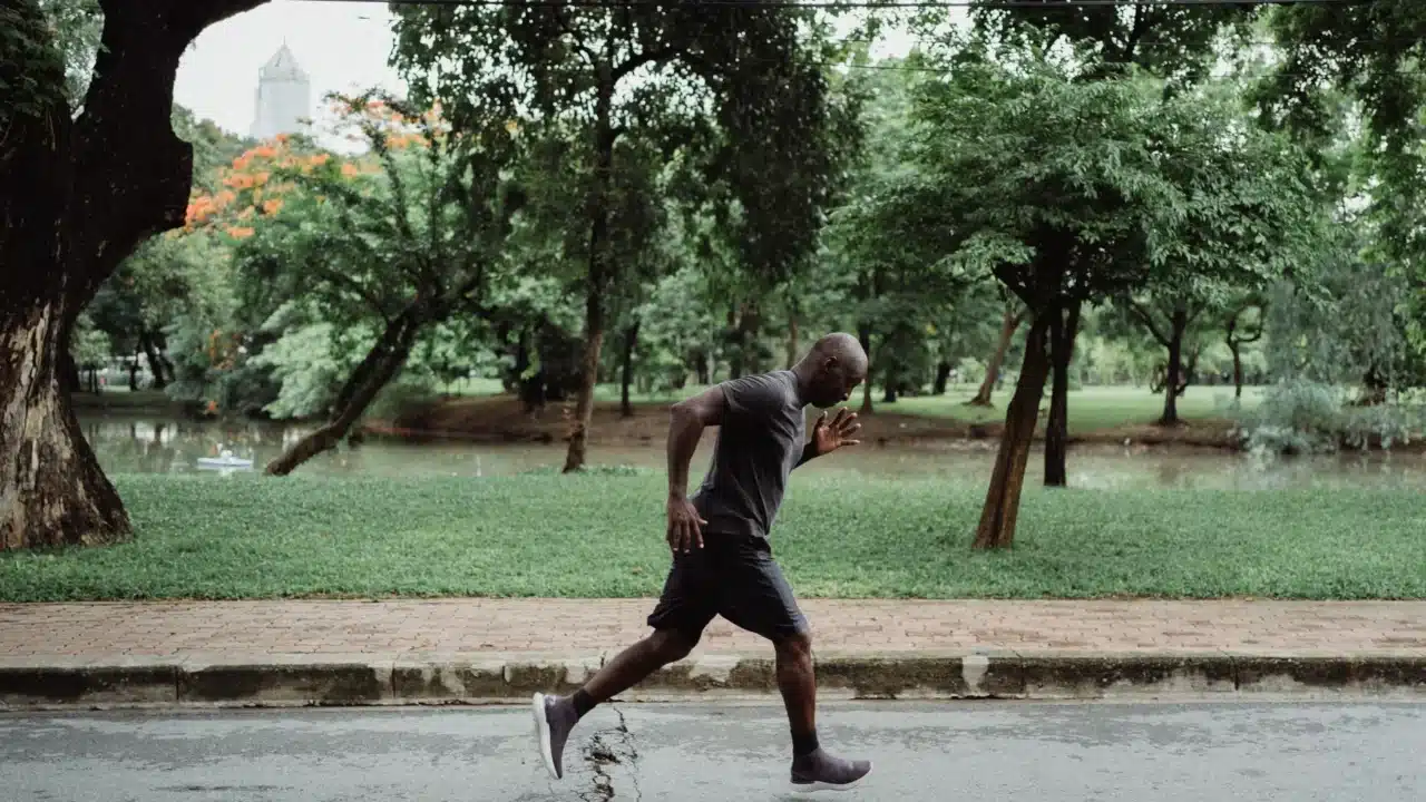 Healthy Man Jogging