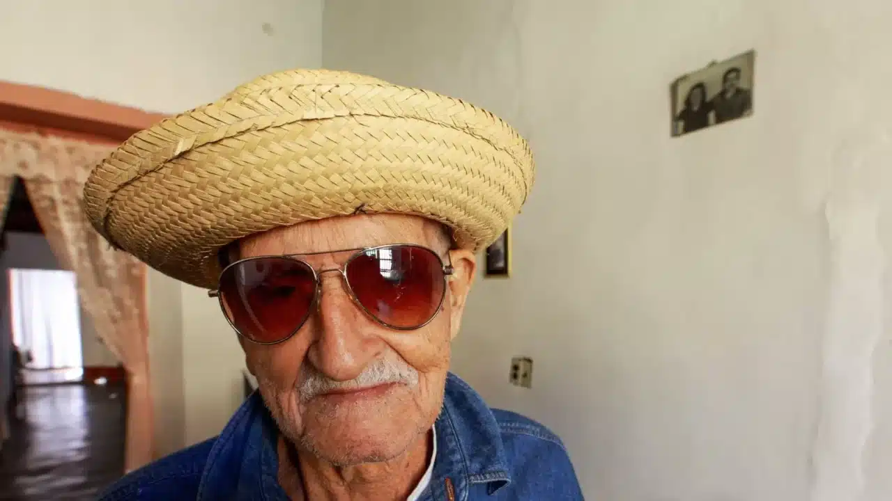 Old Man Eye Sun Exposure