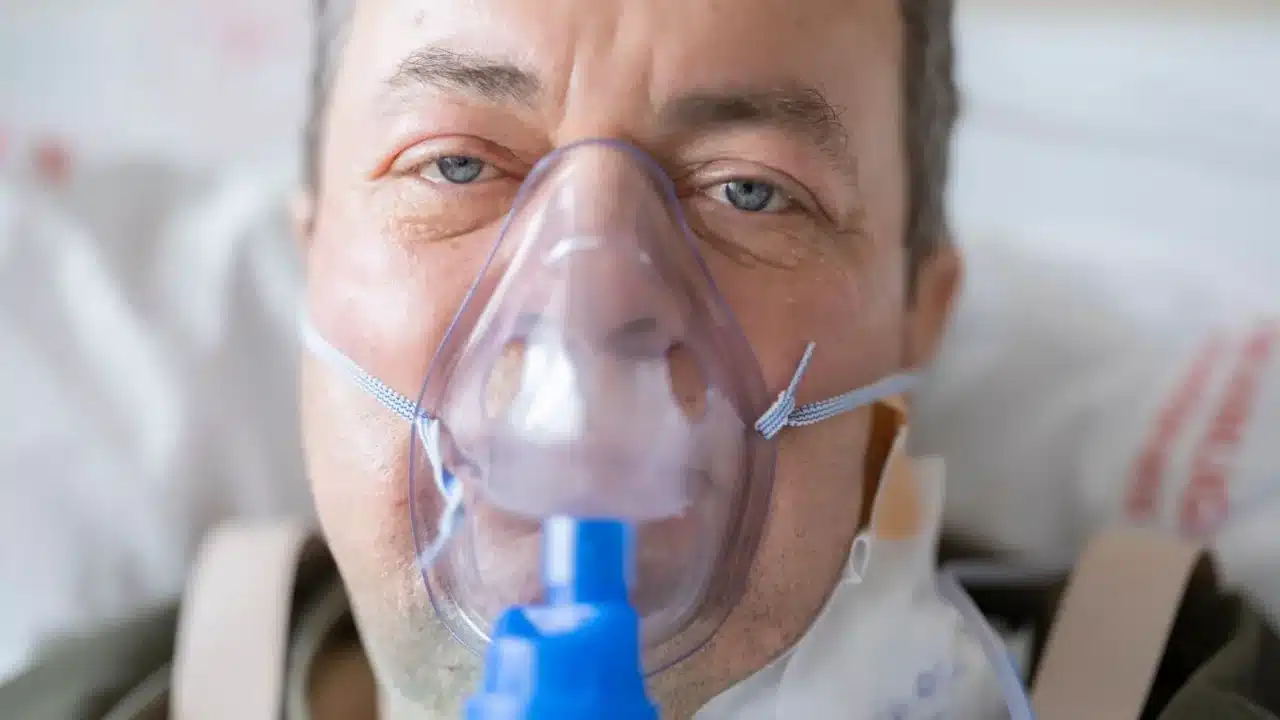 Oxygen Mask Hospital Bed