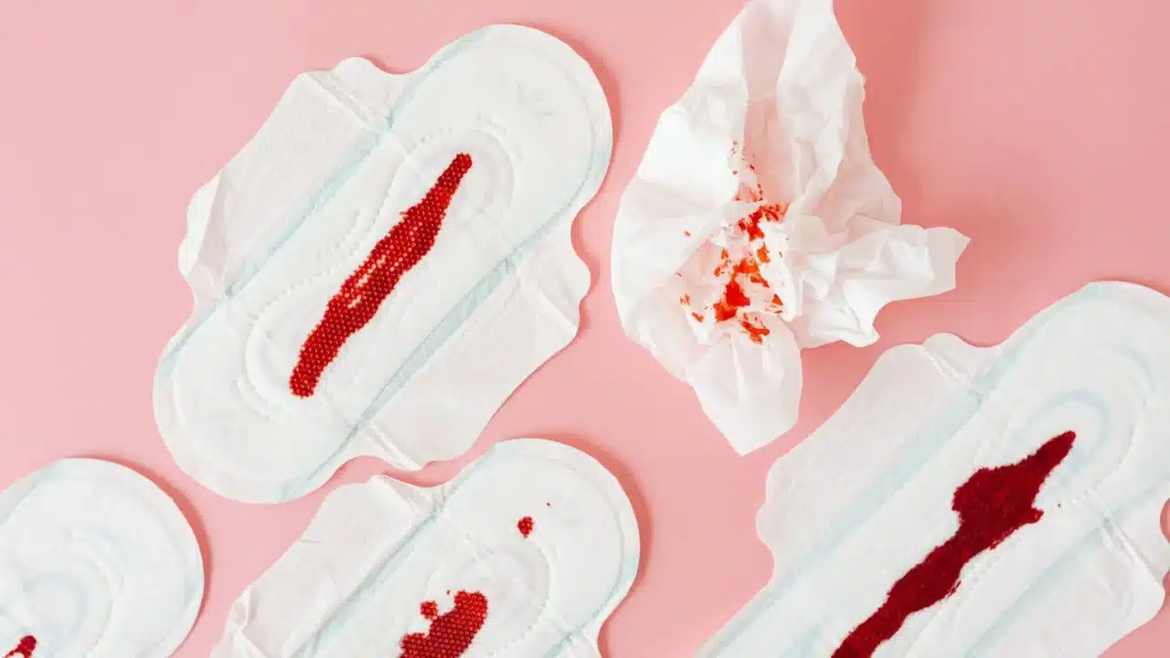 Sanitary Pad Blood Drops