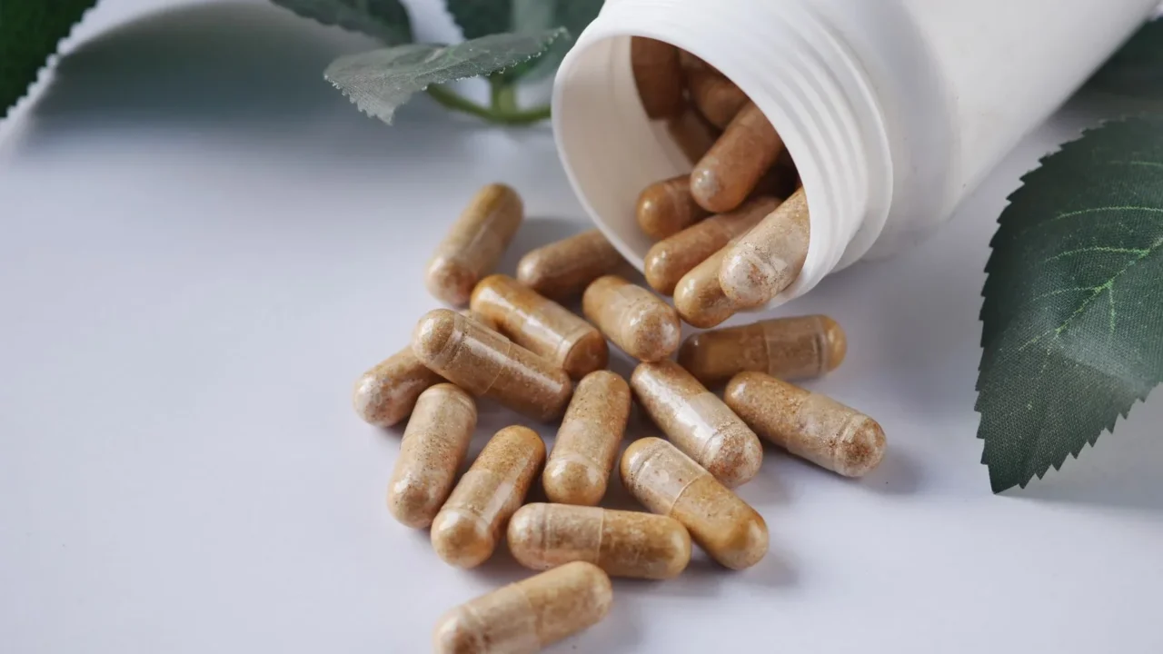 Herbal Supplements Bottle Pills