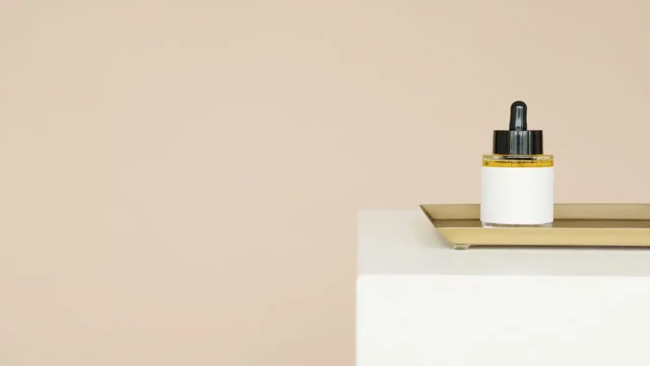 Skincare Products Serum Bottle