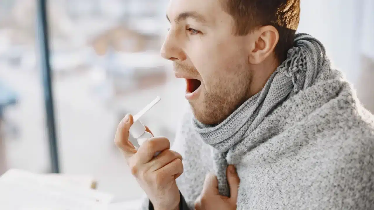Coughing Person Medical Chart