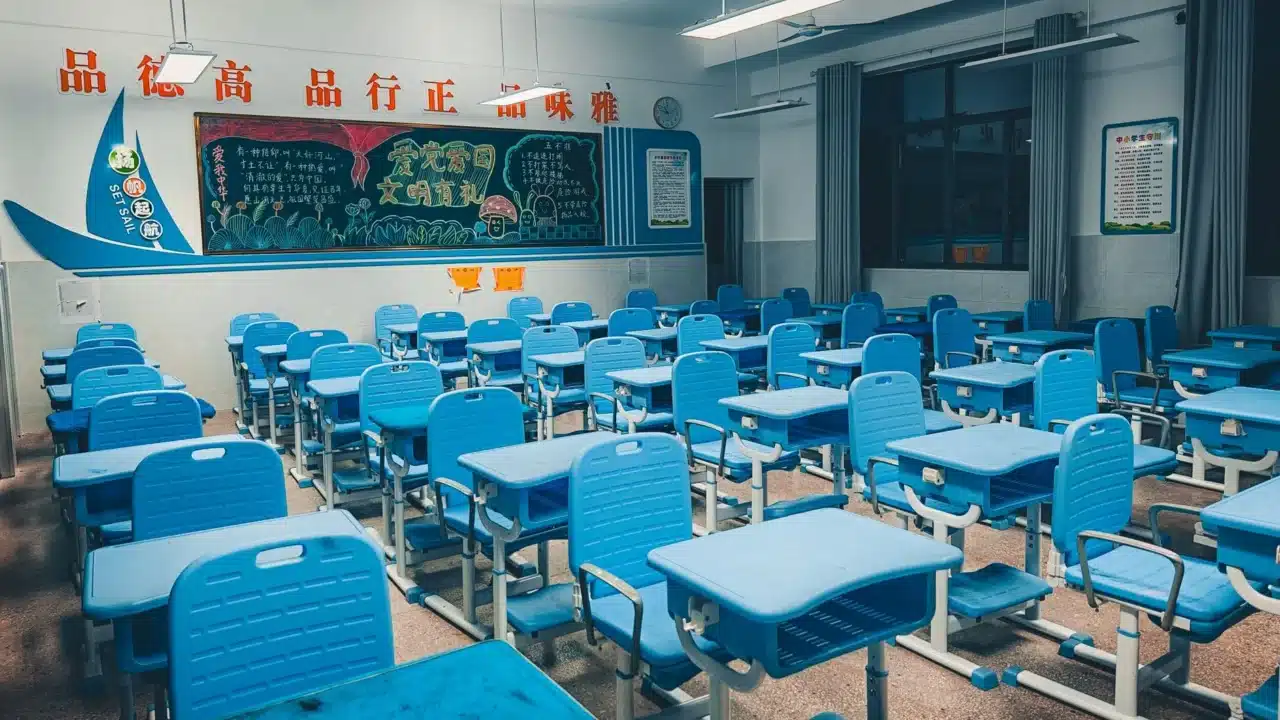 crowded classroom