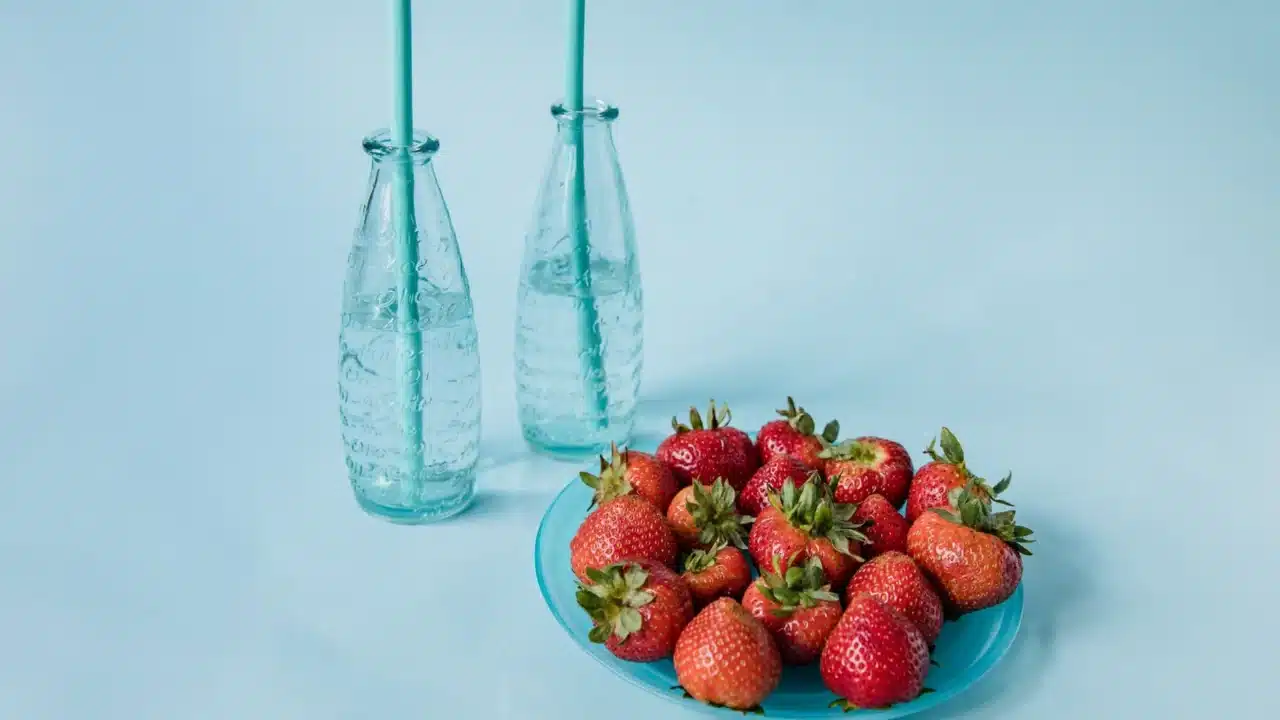 healthy food water drinking