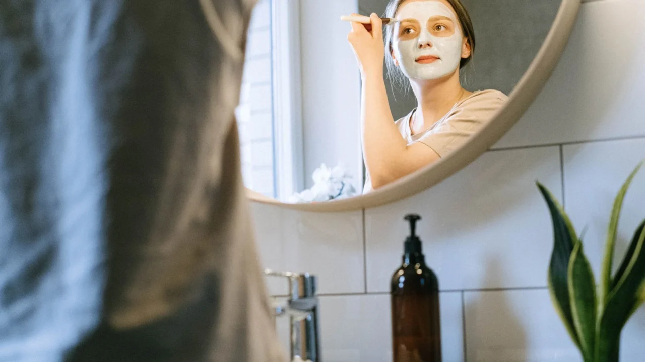 face mask woman skincare