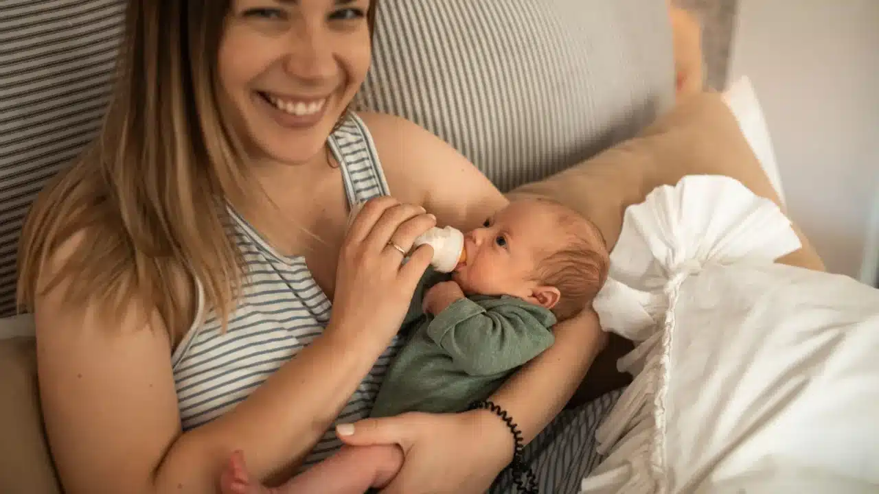 newborn mother