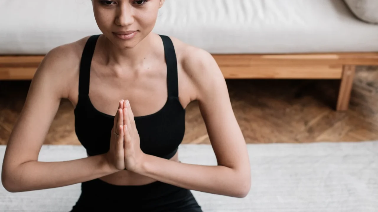 stressed woman meditation